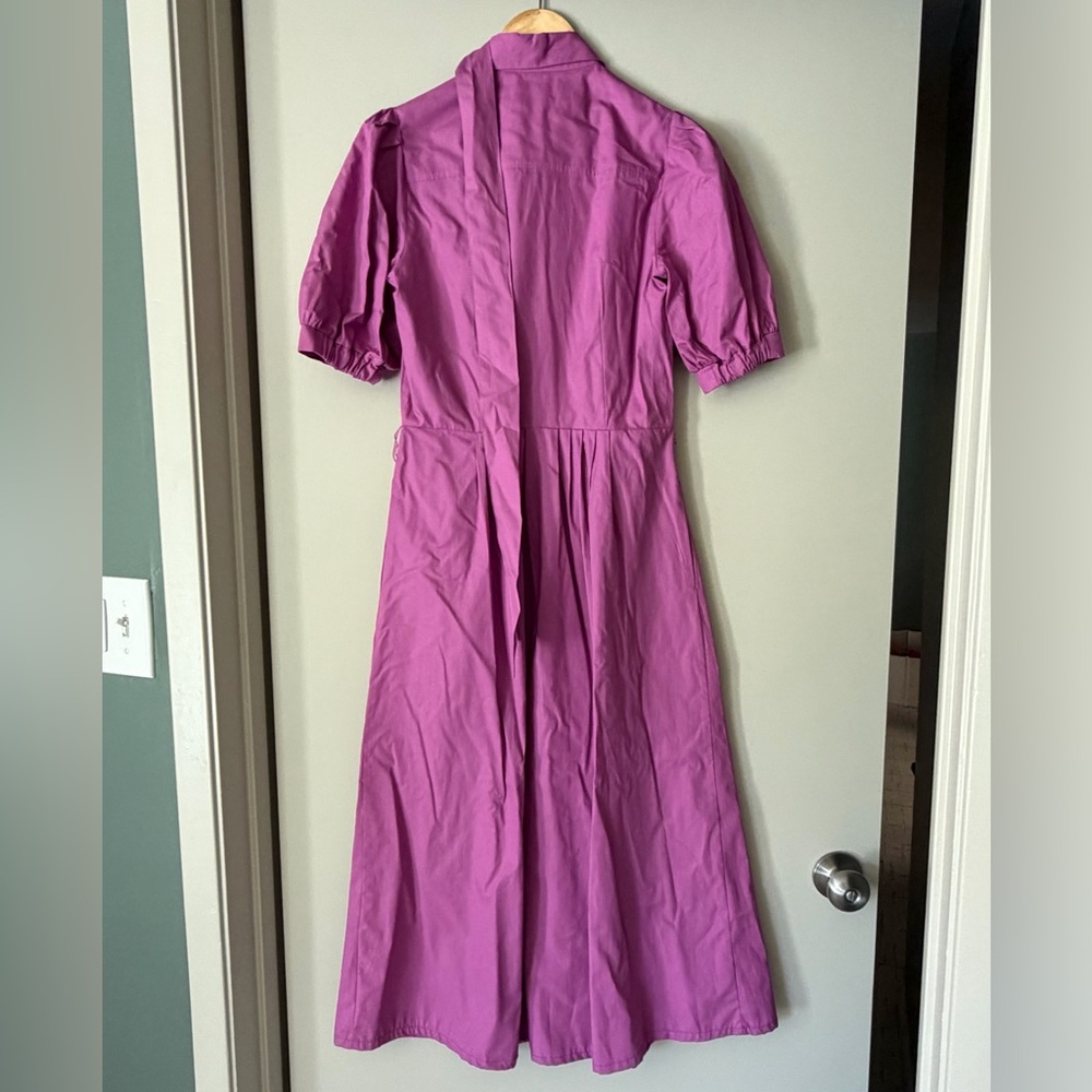 Boden Magenta Button-Front Midi Dress- never worn - Picture 2 of 3